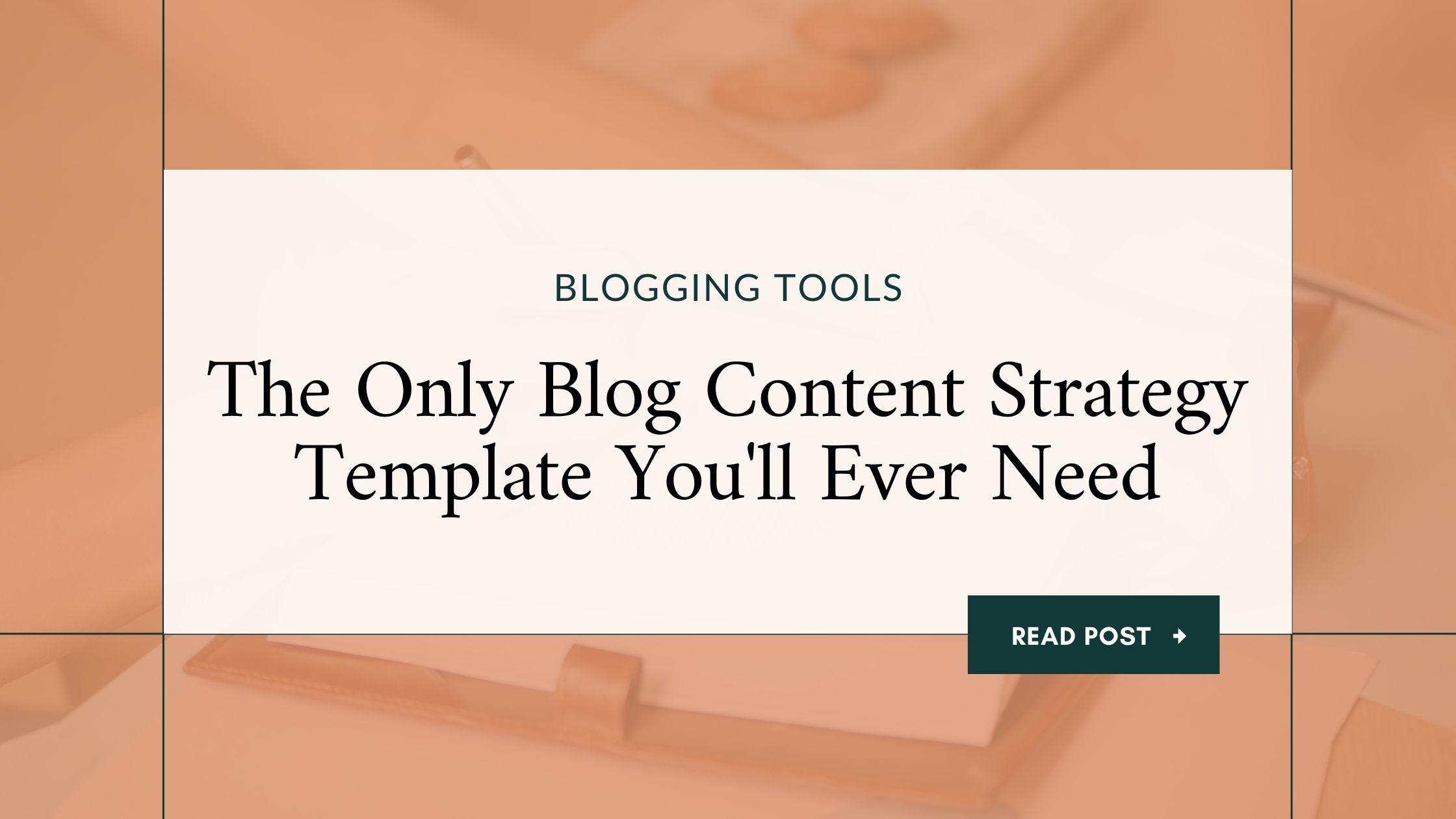 blog content strategy template