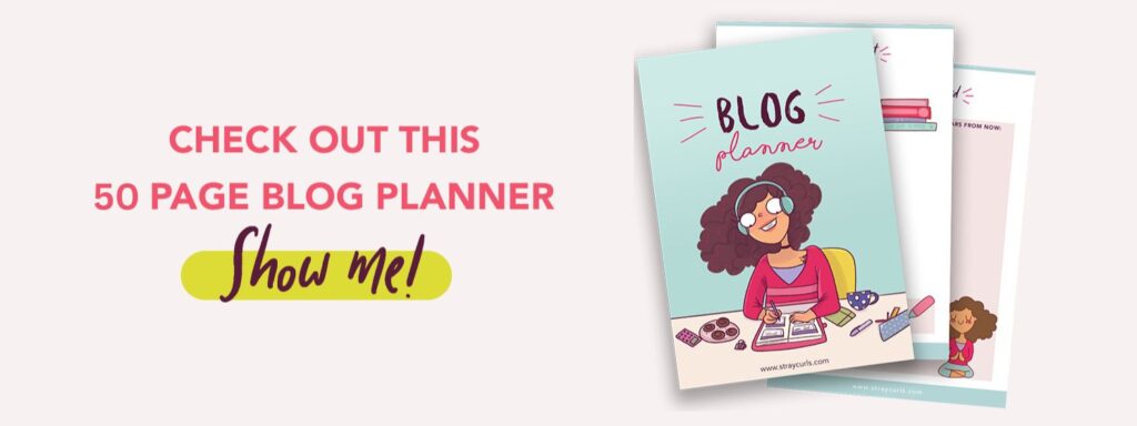 blog planner by Stray Curls