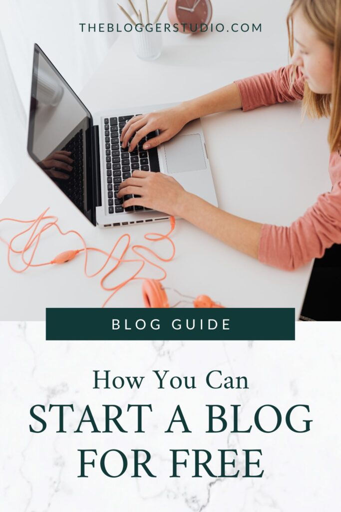 how to start a blog for free