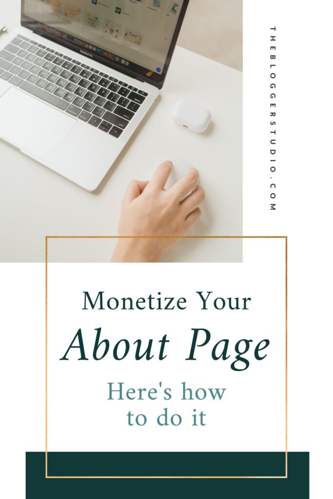 monetizing your about page