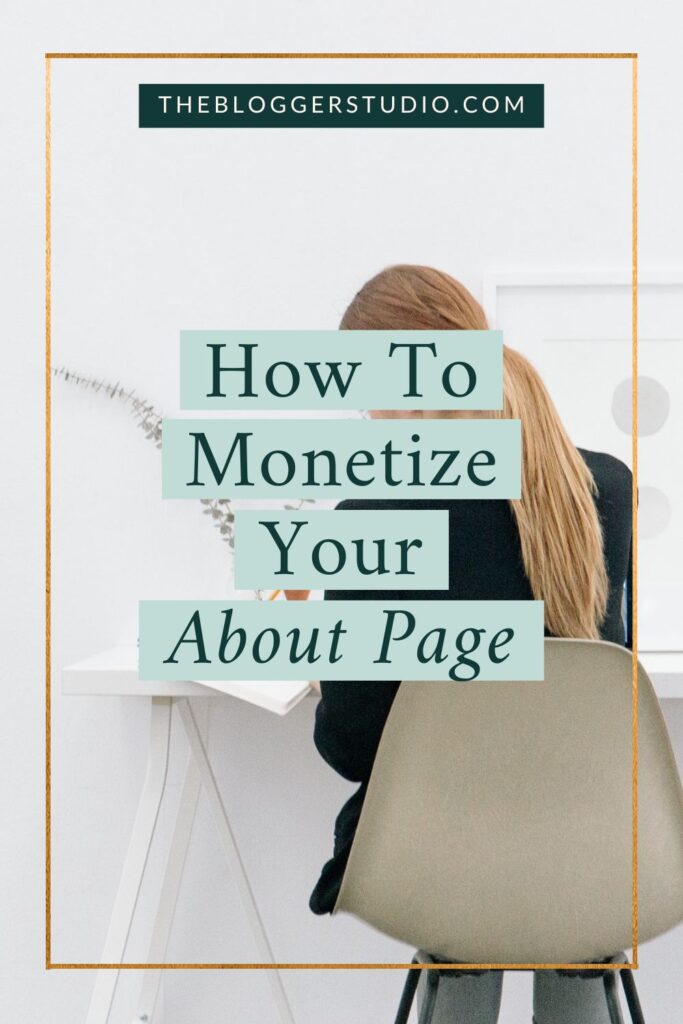 monetizing your about page