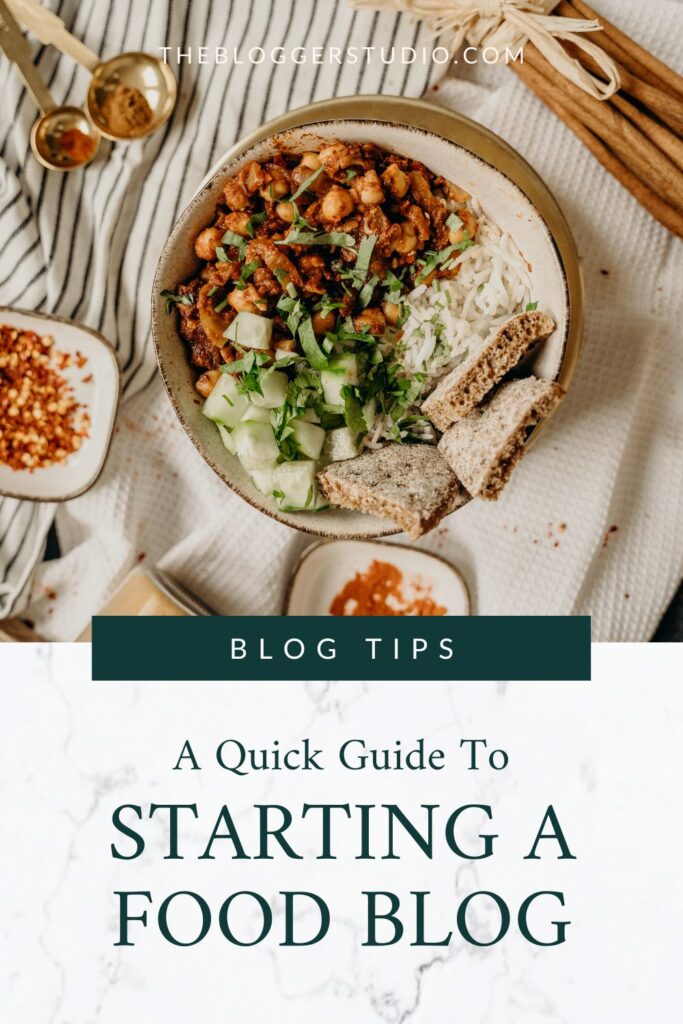 a quick guide to starting a food blog