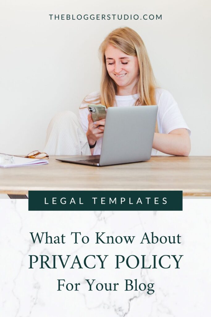 what to know about this blog legal page